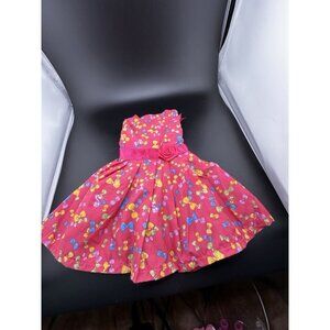 American Girl Doll 18” Gala Party Dress Bright Pink Bows Rose Sleeveless
